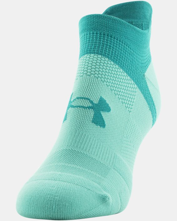 Unisex UA ArmourDry® Run Lite 3-Pack Socks, Green, pdpMainDesktop image number 2